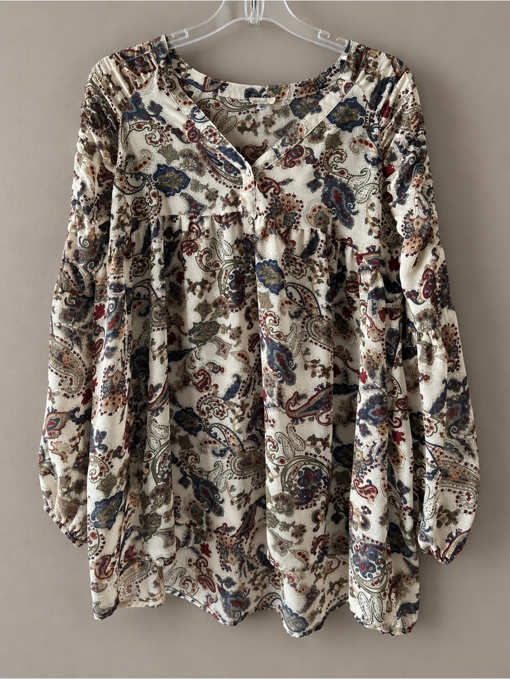Urban Outfitters Ecote Paisley Peasant Blouse Boho M EUC #1492